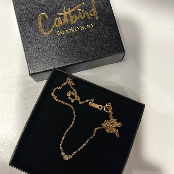 Catbird Sleeping Beauty 14K Rose Gold Necklace - Picture 13 of 14